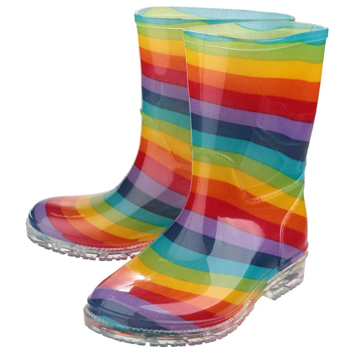 Cotswold PVC Jnr Wellington Rainbow