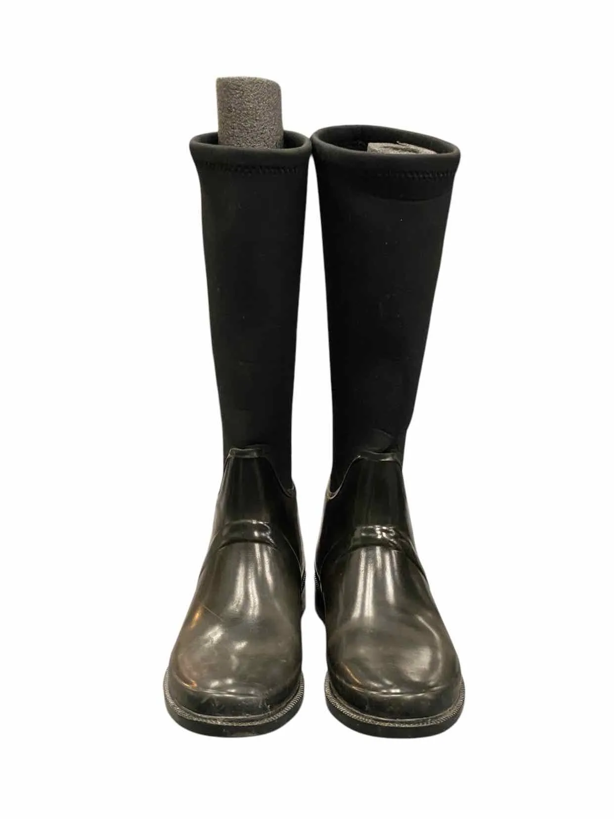Cougar Shoe Size 11 Black Rain Boots(knee)