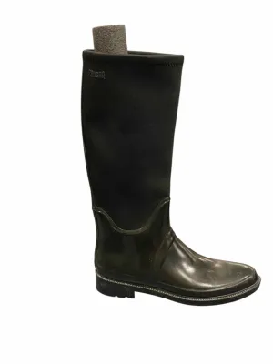 Cougar Shoe Size 11 Black Rain Boots(knee)