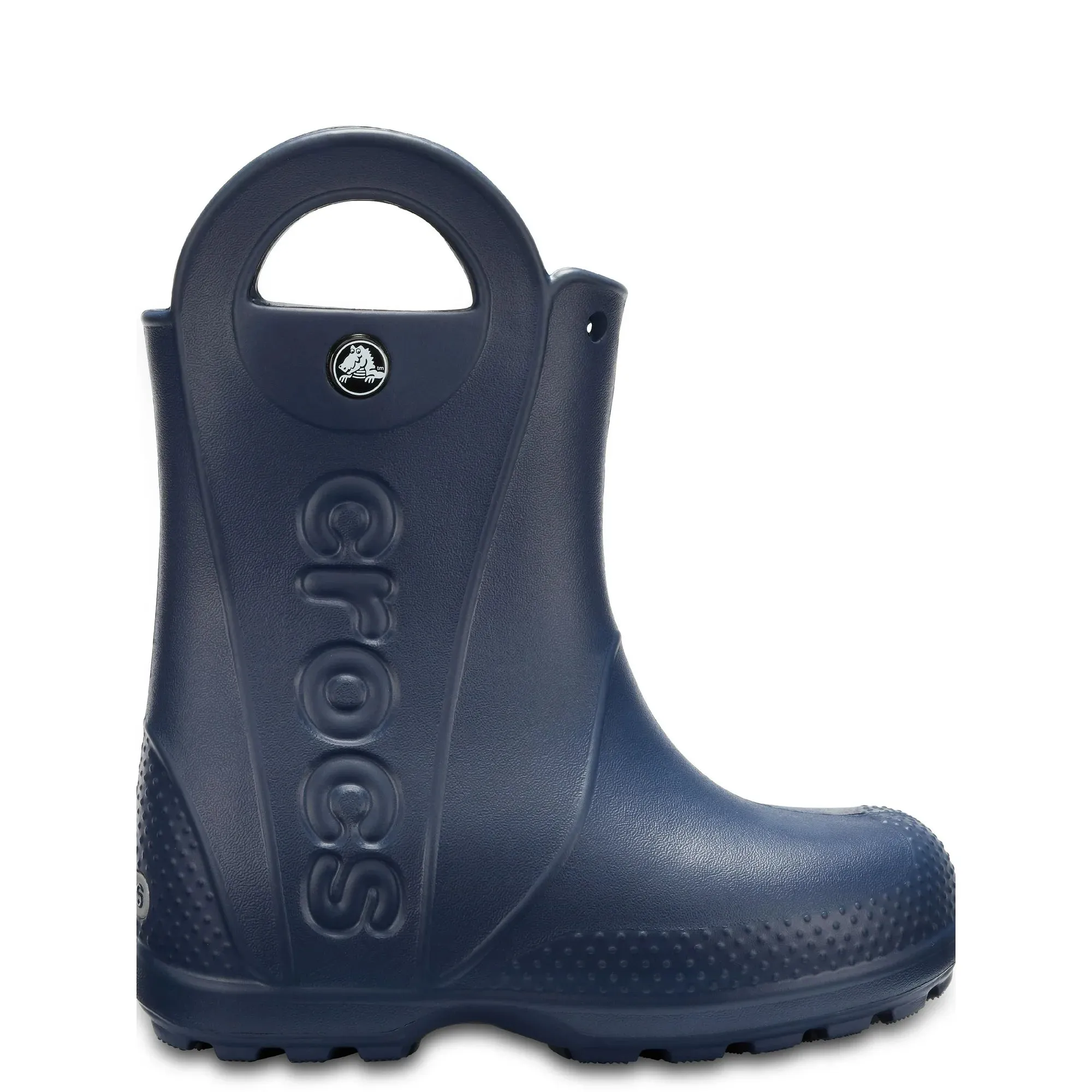 Crocs 12803-410 Toddler & Kids Handle It Rain Boot, Navy 12 Little Kid