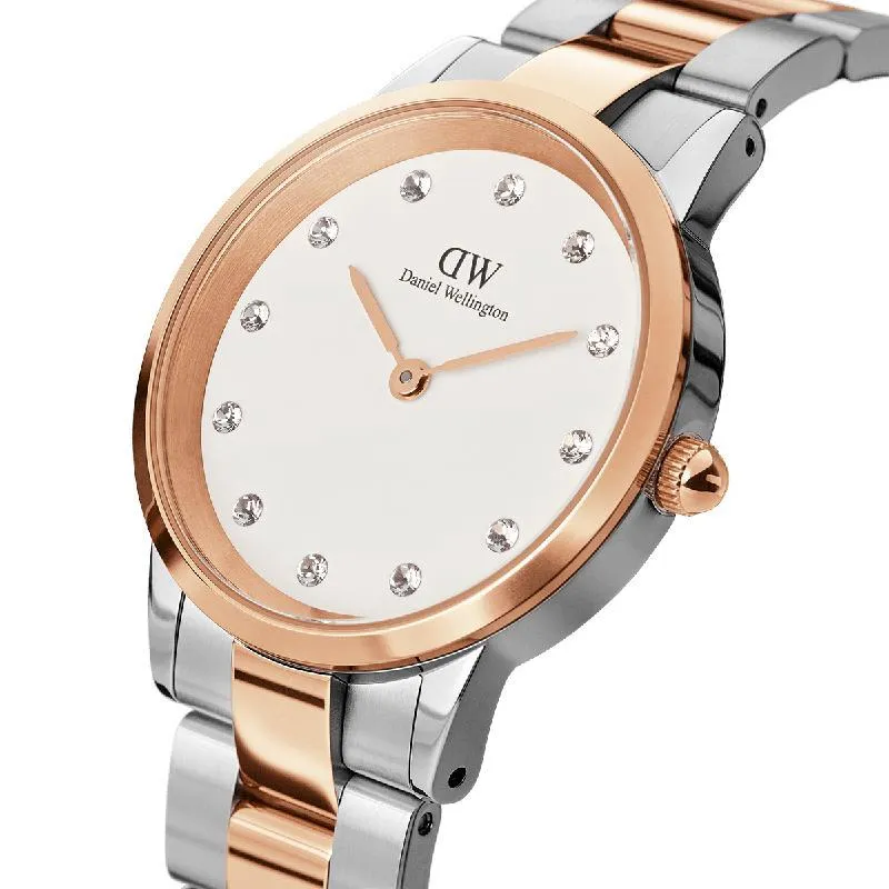 Daniel Wellington Iconic Link Lumine Rose Gold Watch 28mm