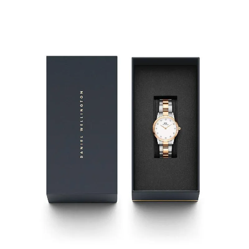 Daniel Wellington Iconic Link Lumine Rose Gold Watch 28mm