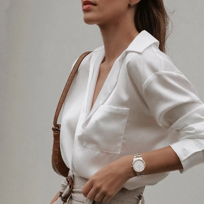 Daniel Wellington Iconic Link Lumine Rose Gold Watch 32mmn