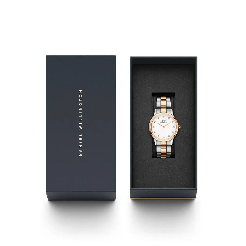 Daniel Wellington Iconic Link Lumine Rose Gold Watch 32mmn