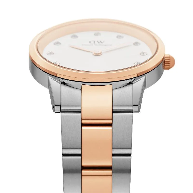 Daniel Wellington Iconic Link Lumine Rose Gold Watch 32mmn