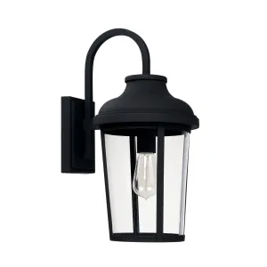 Dunbar - 18" Coastal Outdoor Wall Lantern - Black