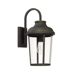 Dunbar - 18" Coastal Outdoor Wall Lantern - Oiled Bronze