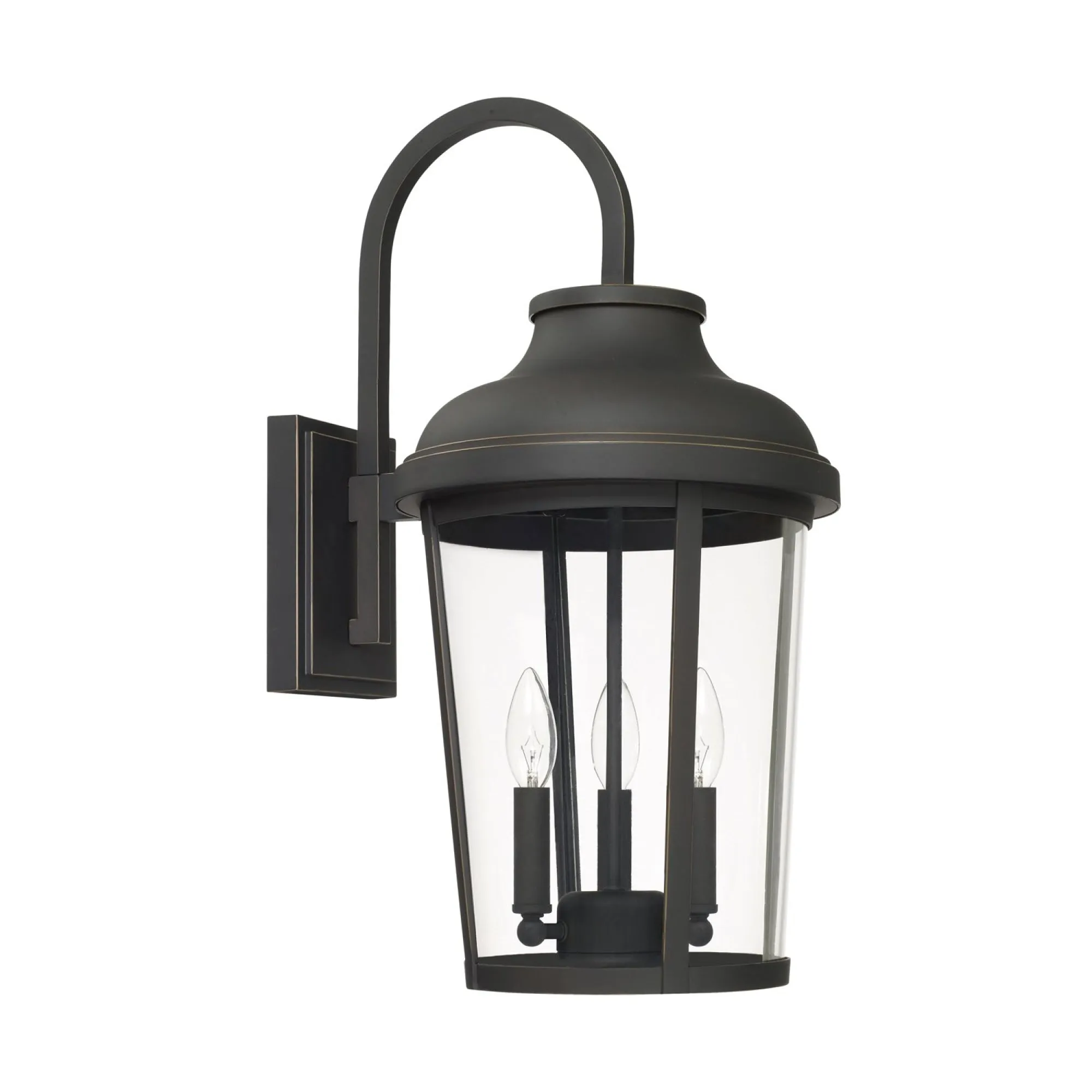 Dunbar - 22.5" Coastal Outdoor Wall Lantern - Oiled Bronze