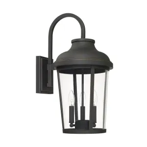 Dunbar - 22.5" Coastal Outdoor Wall Lantern - Oiled Bronze