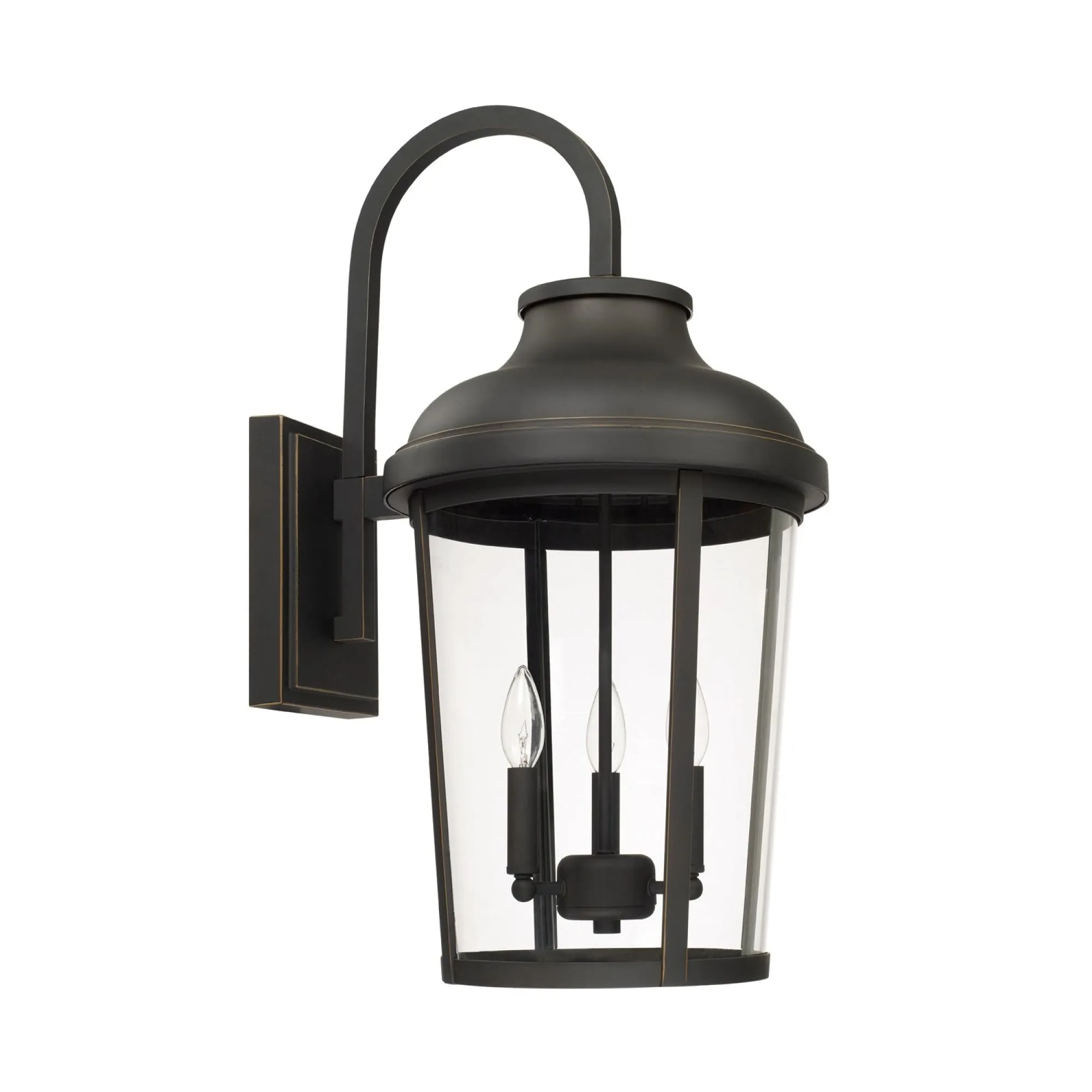 Dunbar - 26.5 Coastal Outdoor Wall Lantern - Oiled Bronze