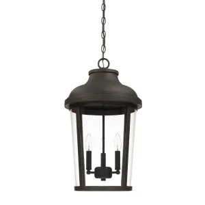 Dunbar - Coastal Outdoor Hanging Lantern - Oiled Bronze