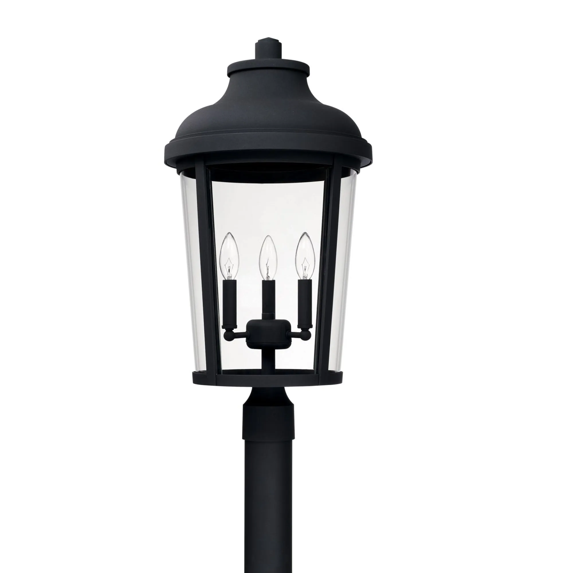 Dunbar - Coastal Outdoor Post Lantern - Black