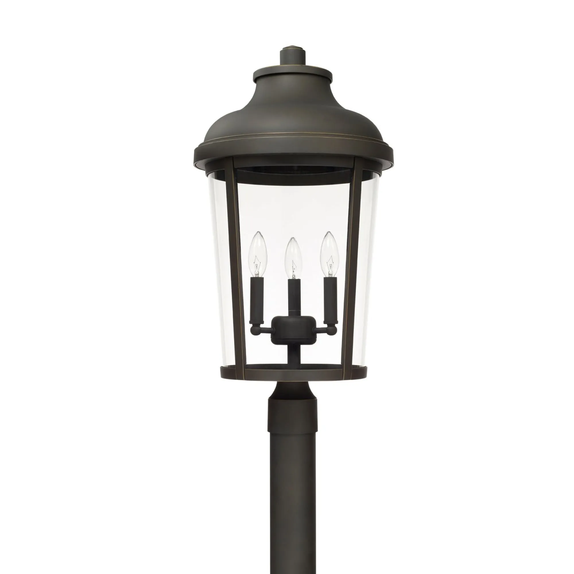 Dunbar - Coastal Outdoor Post Lantern - Oiled Bronze