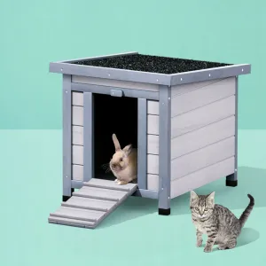 Durable Weather-Resistant Wooden Cat House Shelter - i.Pet