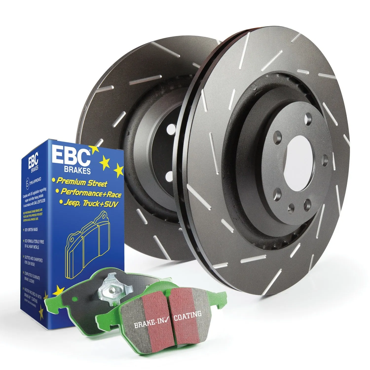 EBC Brakes S2KF1521 S2 Kits Greenstuff 2000 and USR Rotors