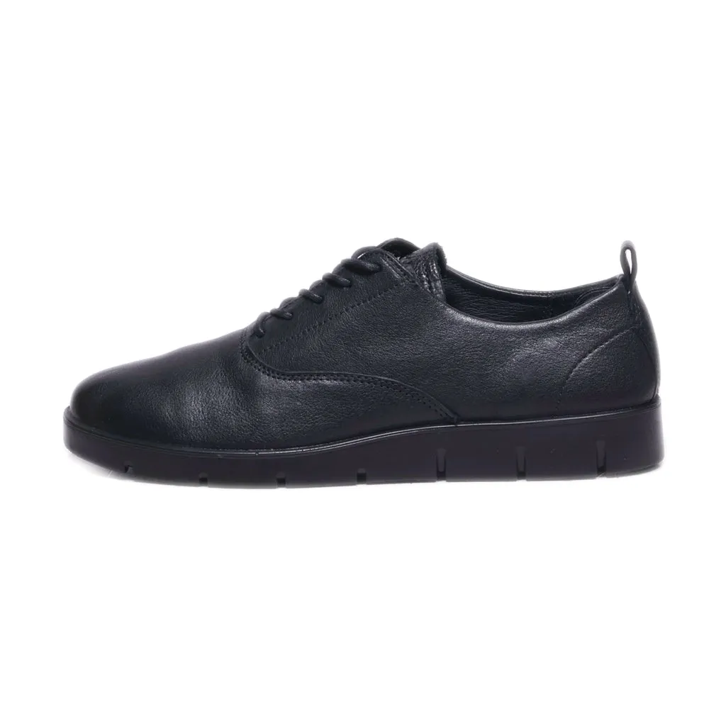 Ecco None Lace Ups Leather Black Colour For Women