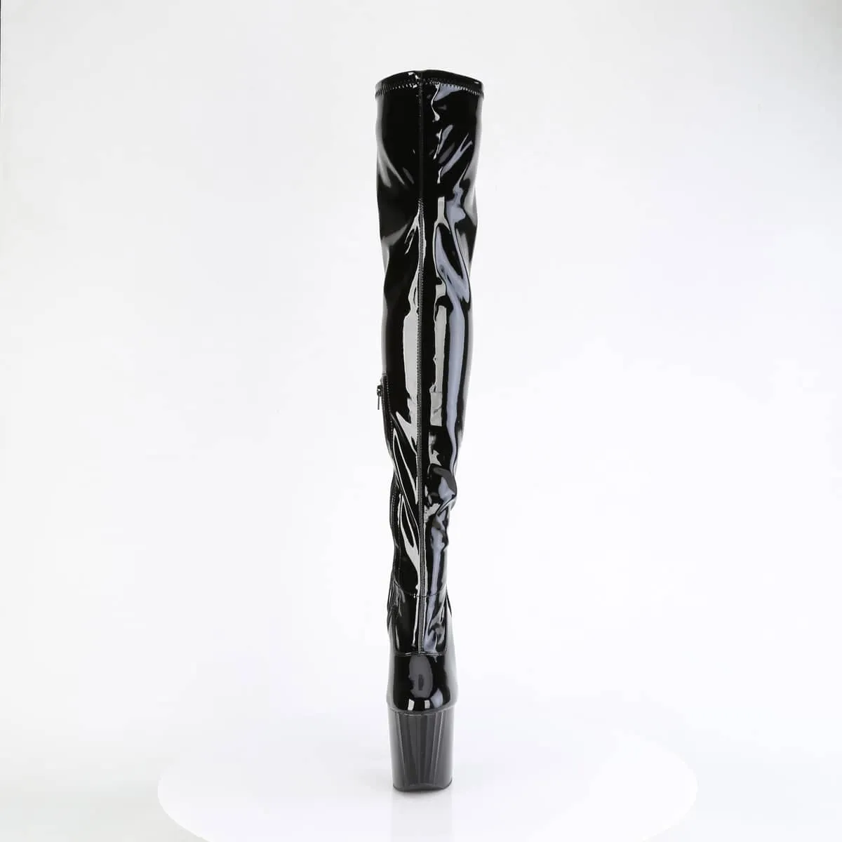 ENCHANT-3000 Black Thigh High Boots