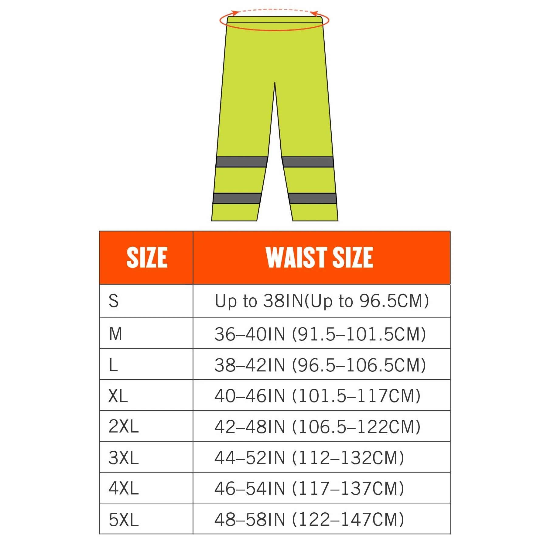 Ergodyne 25347 8916 3XL Lime Class E Lightweight Hi-Vis Rain Pants