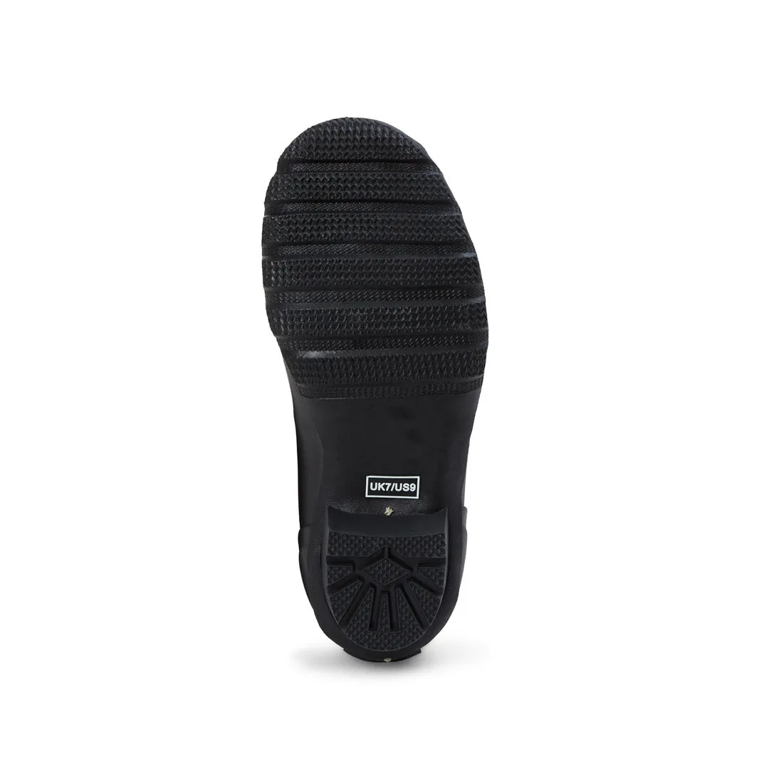 Extra Wide Calf Neoprene Rubber Rain Boots - Black - Up to 20 inch Calf - Wide in Foot and Ankle