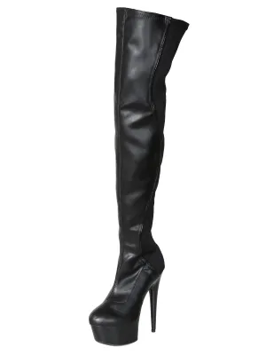 Ferocious Matte Stretch Thigh High Boots