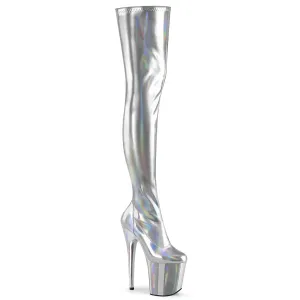 Flamingo-3000HWR Silver Str. Holo/Silver Holo, 8" Heels