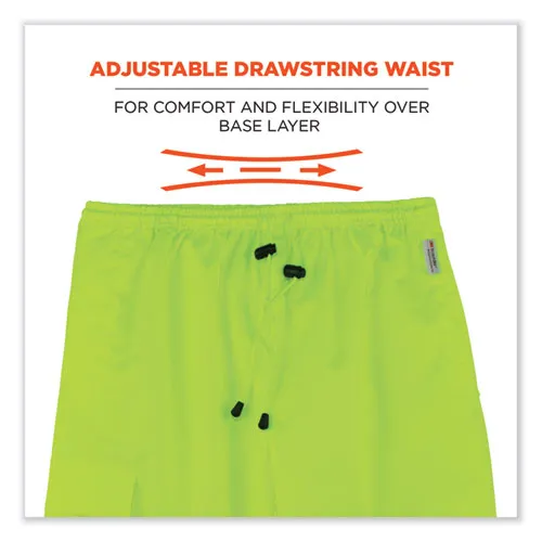 Glowear 8915bk Class E Hi-vis Rain Pants Black Bottom, Medium, Lime, Ships In 1-3 Business Days
