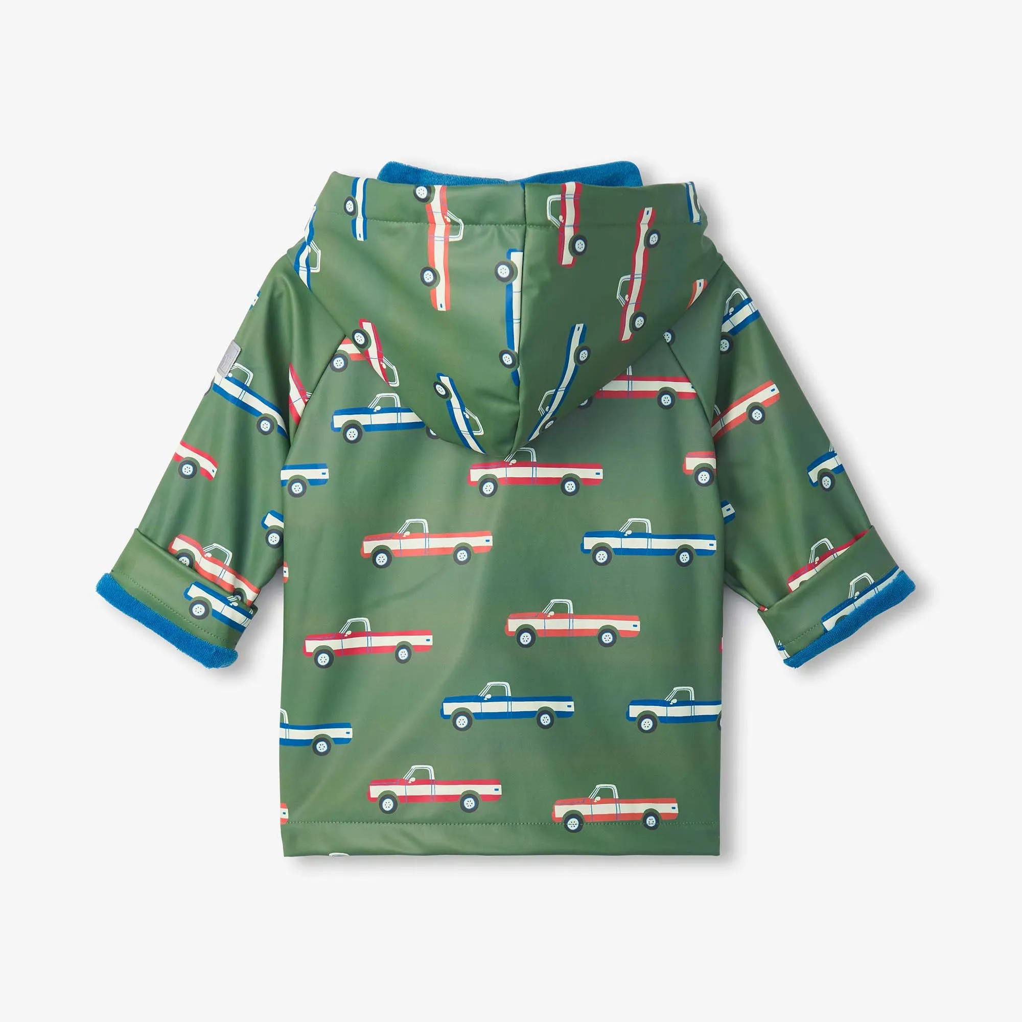 Hatley Big Trucks Snap-Up Toddler Rain Jacket