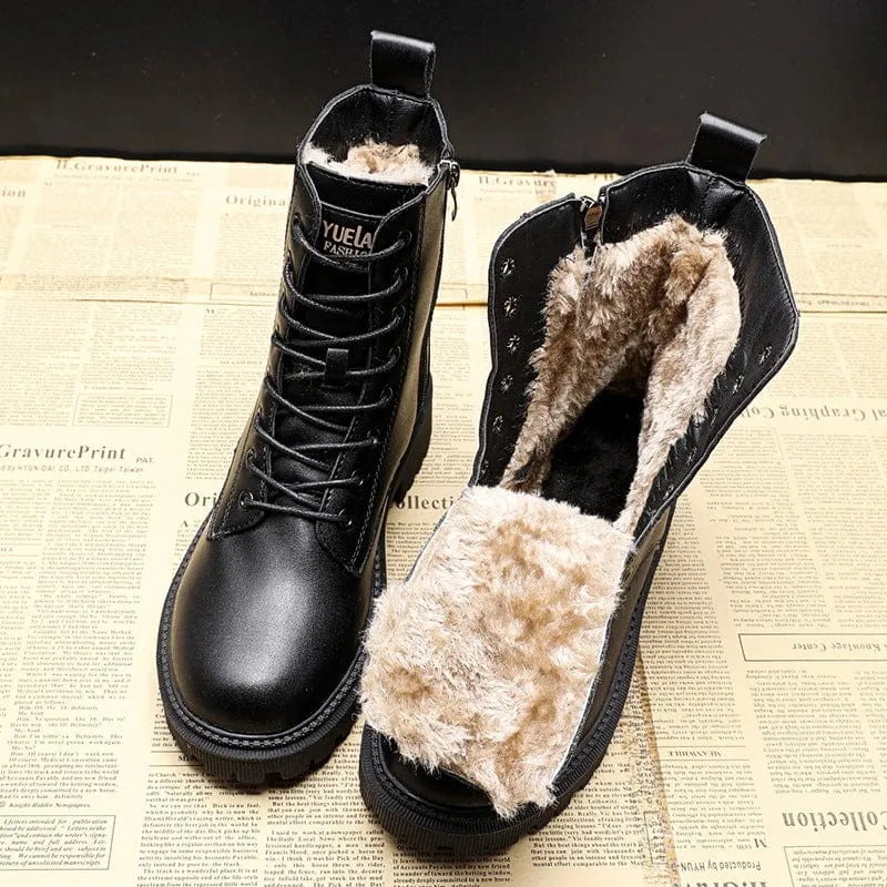 Helena | Laced winter boots with lined inside