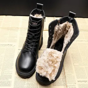 Helena | Laced winter boots with lined inside