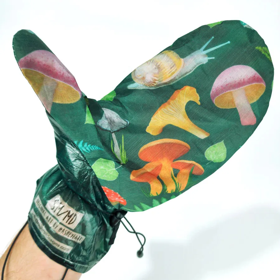 High Tail Designs - Ultralight Rain Mitt "Forest Mushroom" by Ash Ryan
