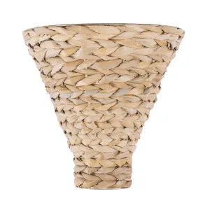 Hilton Head 502W01FGN 1-Light Wall Sconce - French Gold/Natural Seagrass