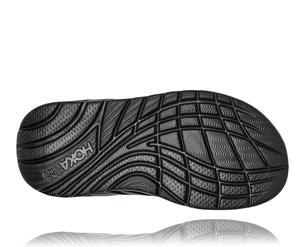 'HOKA' Women's Ora Recovery Flip - Black / Dark Grey