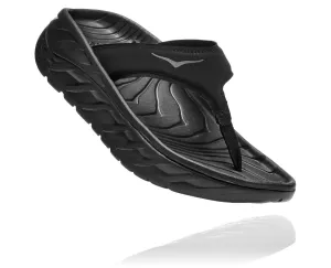 'HOKA' Women's Ora Recovery Flip - Black / Dark Grey