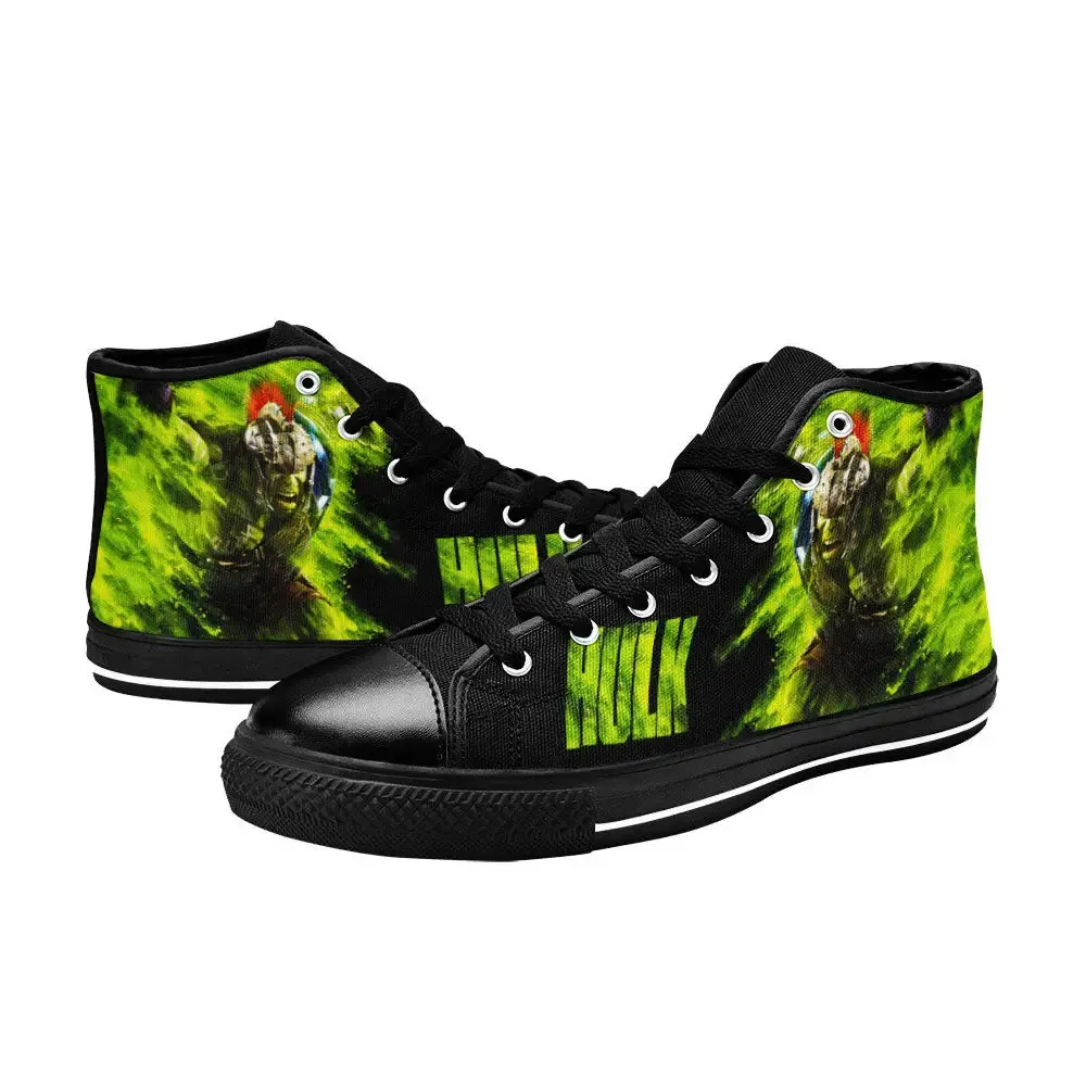 Hulk Ragnarok Warriors Shoes High Top Sneakers for Kids and Adults