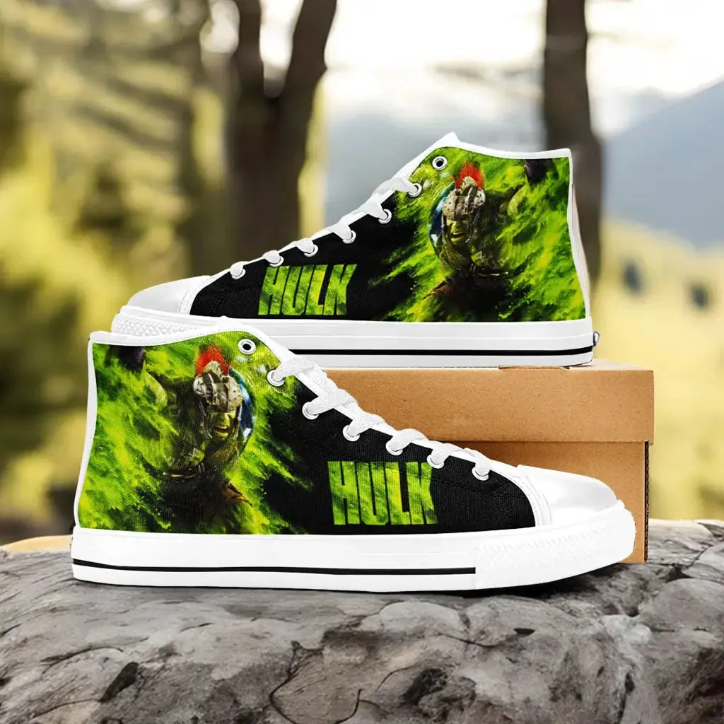 Hulk Ragnarok Warriors Shoes High Top Sneakers for Kids and Adults