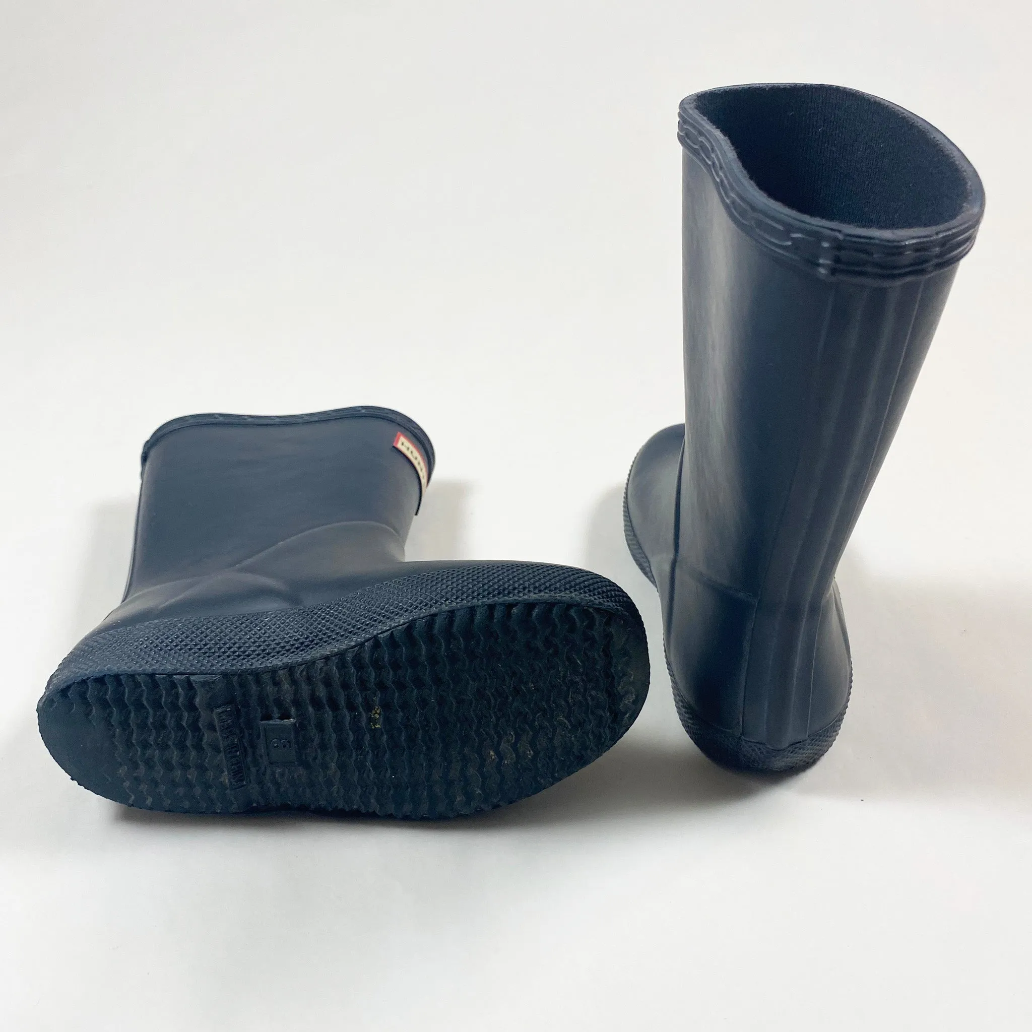 Hunter navy iconic rain boots 25