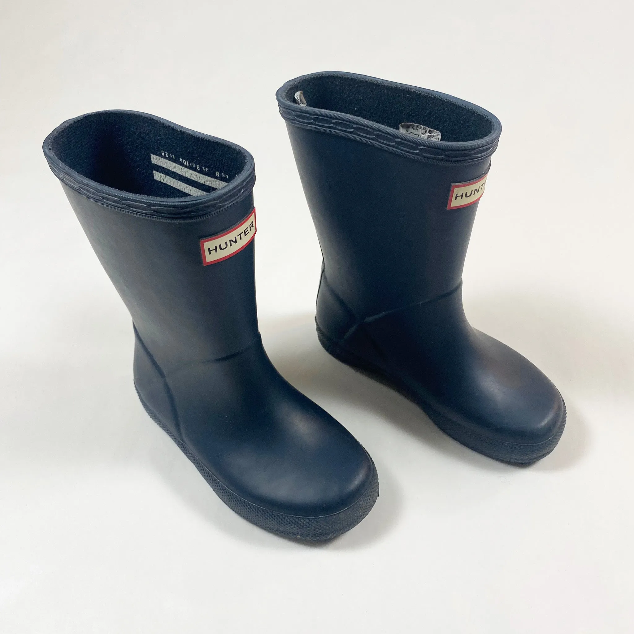Hunter navy iconic rain boots 25