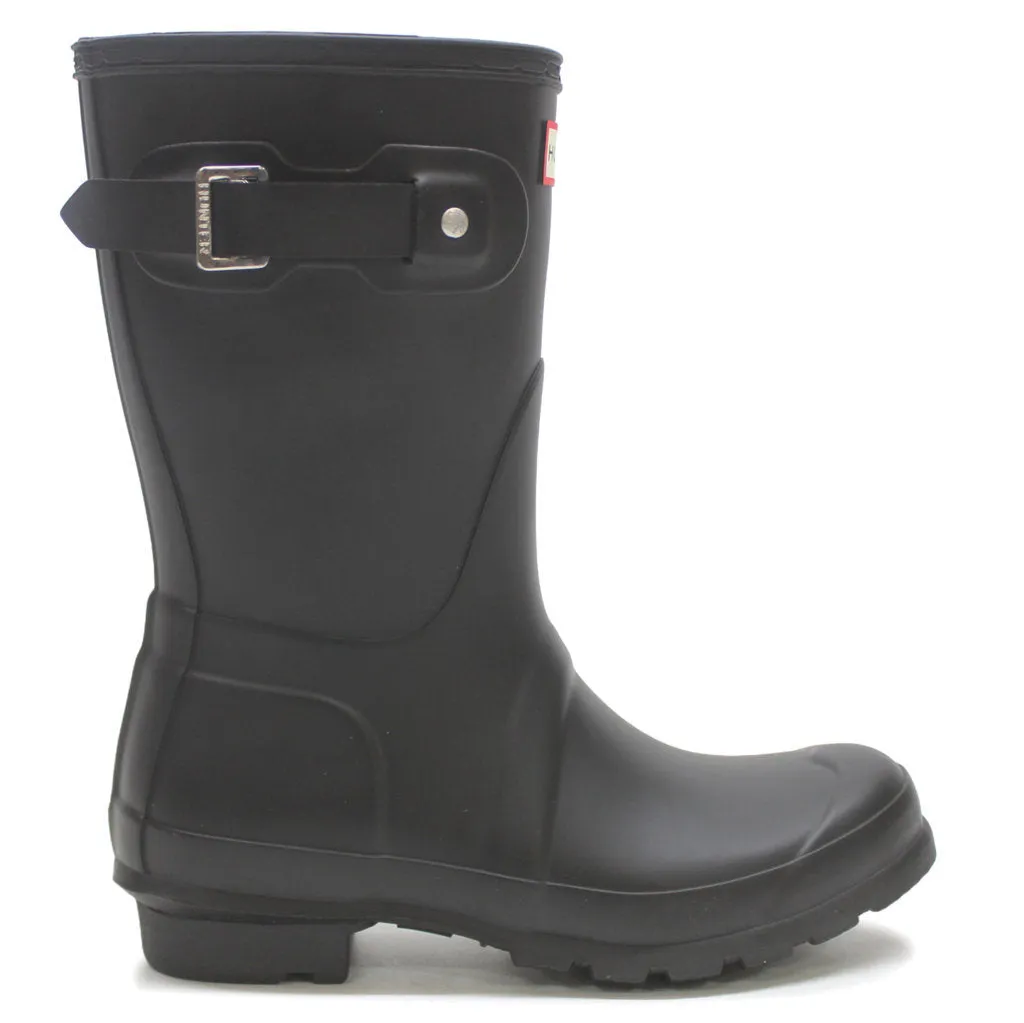 Hunter Original Short Wellies Black Womens Rainboots - UK 4