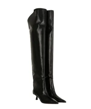 Jimmy Choo Leather Thigh High Boots  AVC1728