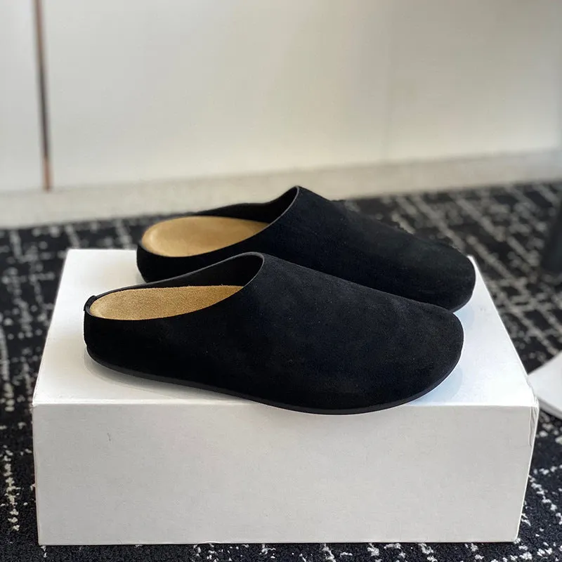 KalonBd Birkenstock closed toe half slippers for woman