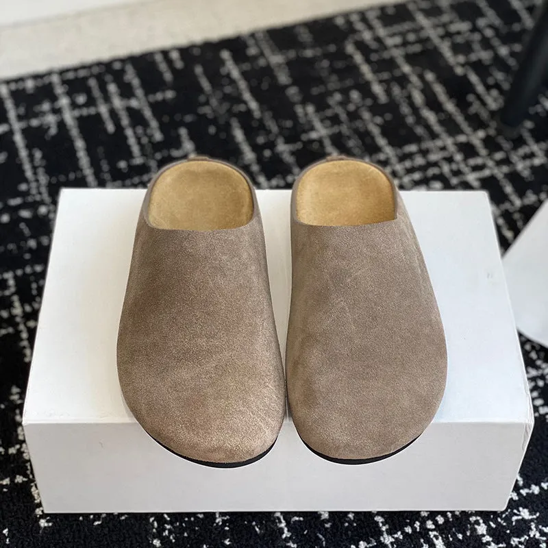 KalonBd Birkenstock closed toe half slippers for woman