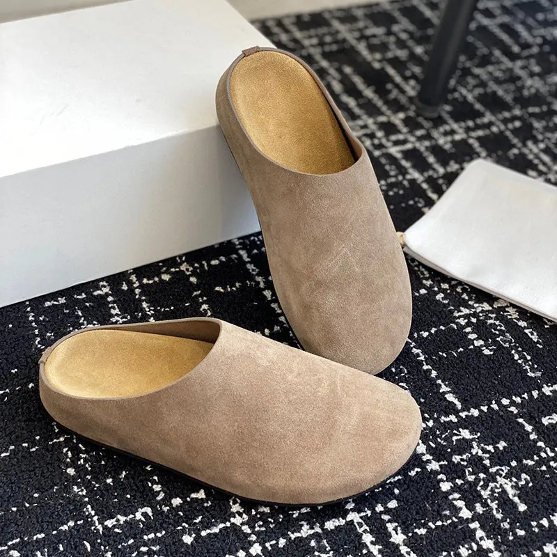 KalonBd Birkenstock closed toe half slippers for woman