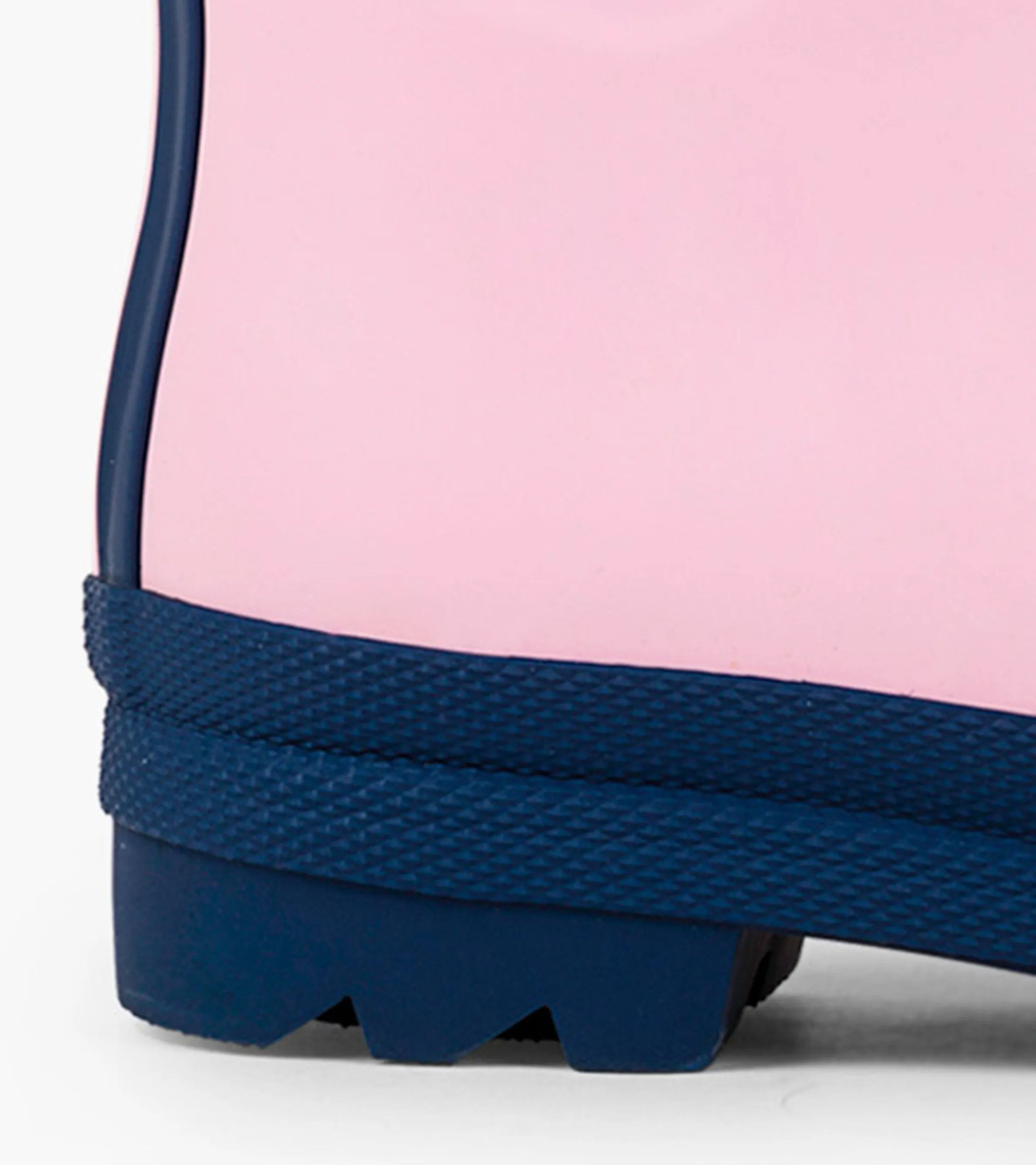 Kids Pink & Navy Matte Wellies