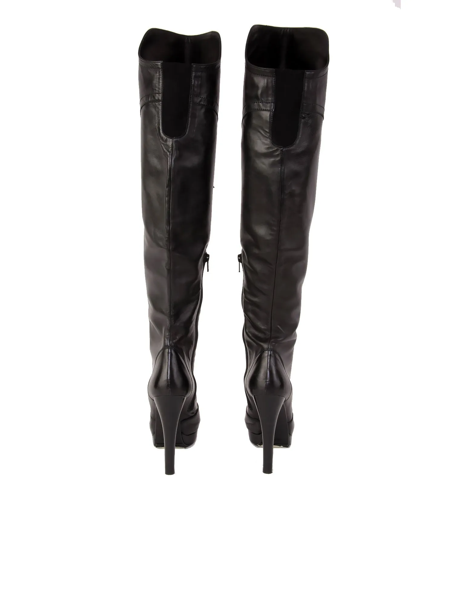 Laced-Up Thigh-High Boots