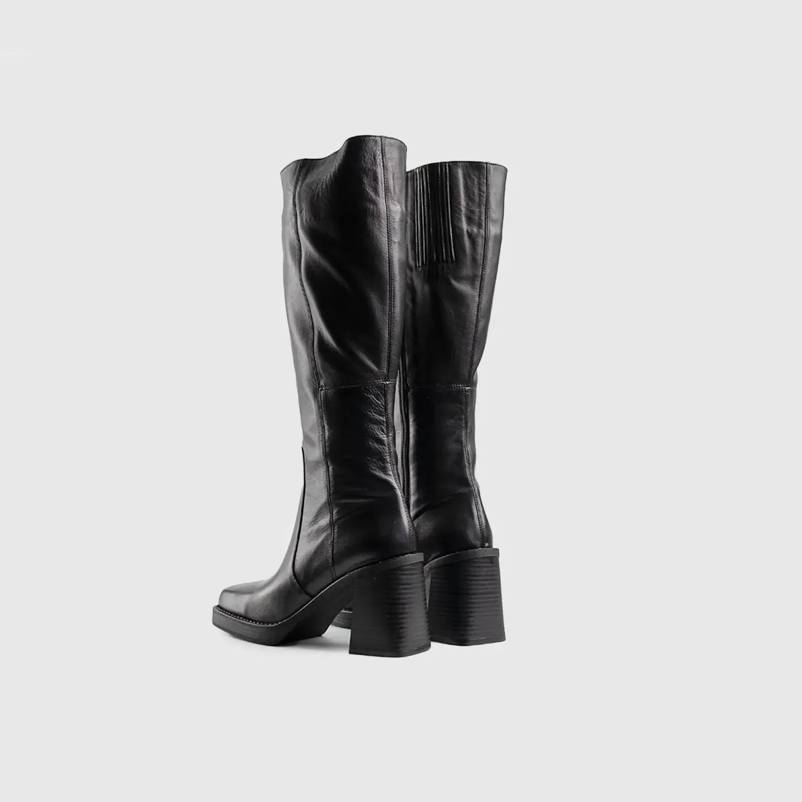 Leather Boots Black 11528