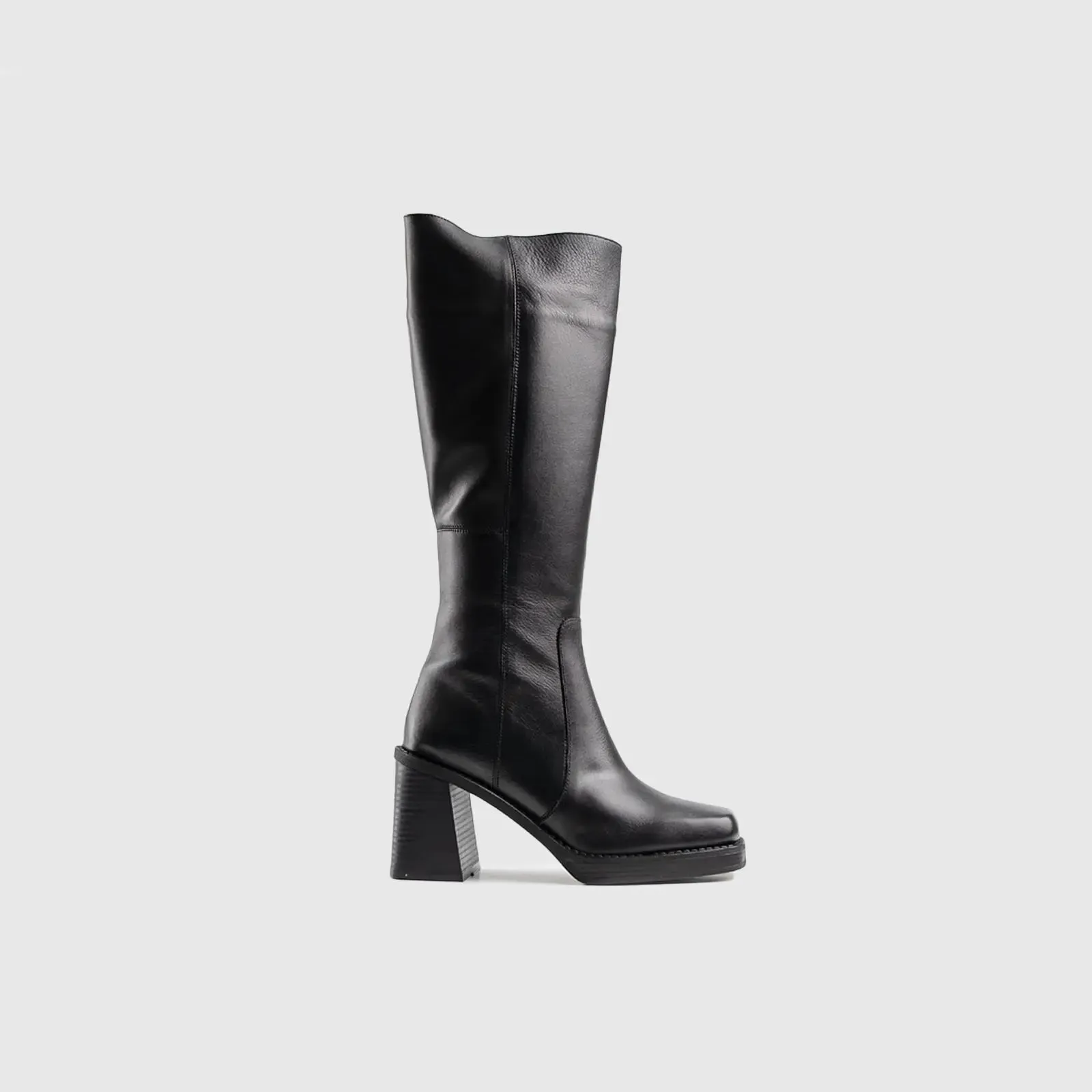 Leather Boots Black 11528