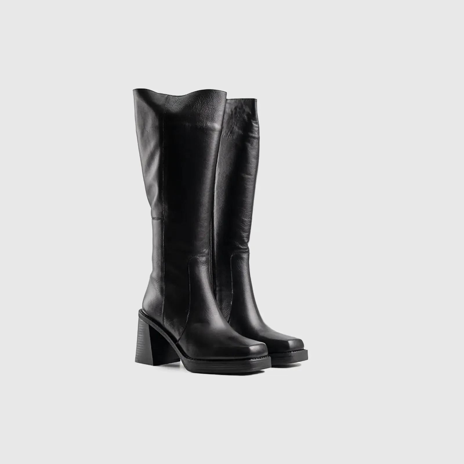 Leather Boots Black 11528