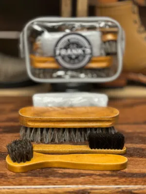 Leather cleaning brush kit