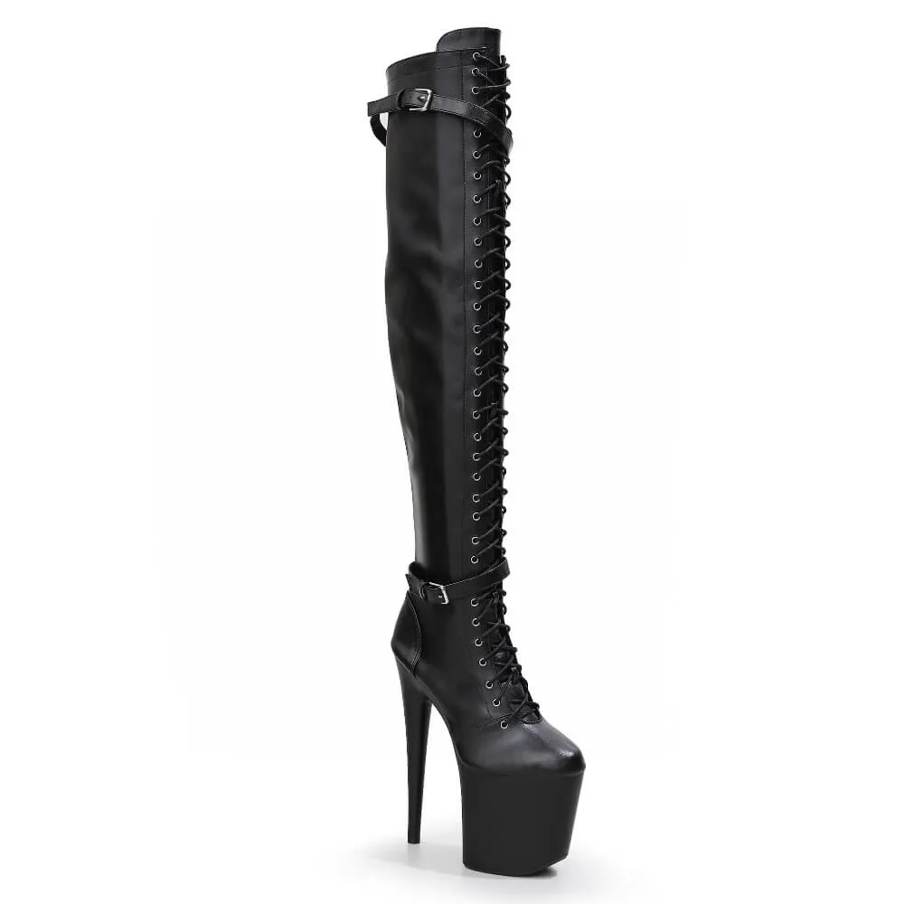 Lexx - Black Vegan Leather - Street Sole