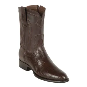 Los Altos Boots Mens #69Z0707  Roper W/Zipper Style | Genuine Teju | Color Brown